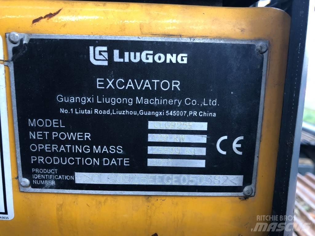 LiuGong 925E Εκσκαφείς με ερπύστριες