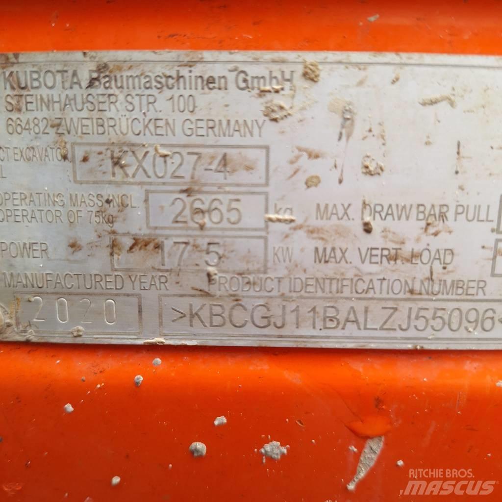 Kubota KX 027-4 Εκσκαφάκι (διαβολάκι) < 7t