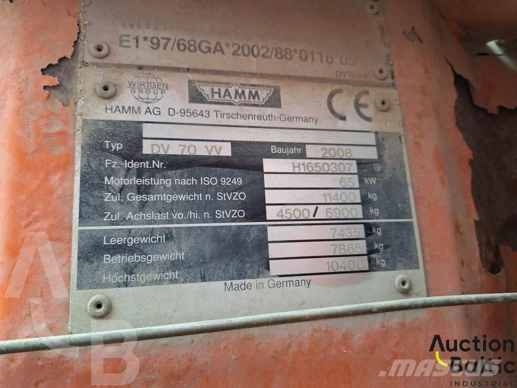 Hamm DV 70 VV Άλλοι κύλινδροι
