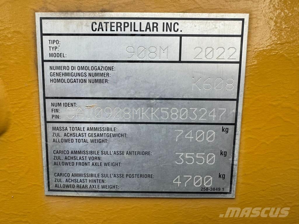 CAT 908M Φορτωτές με λάστιχα (Τροχοφόροι)