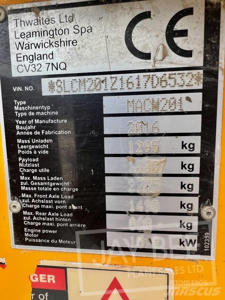 Thwaites 1 ton Dumpers εργοταξίου