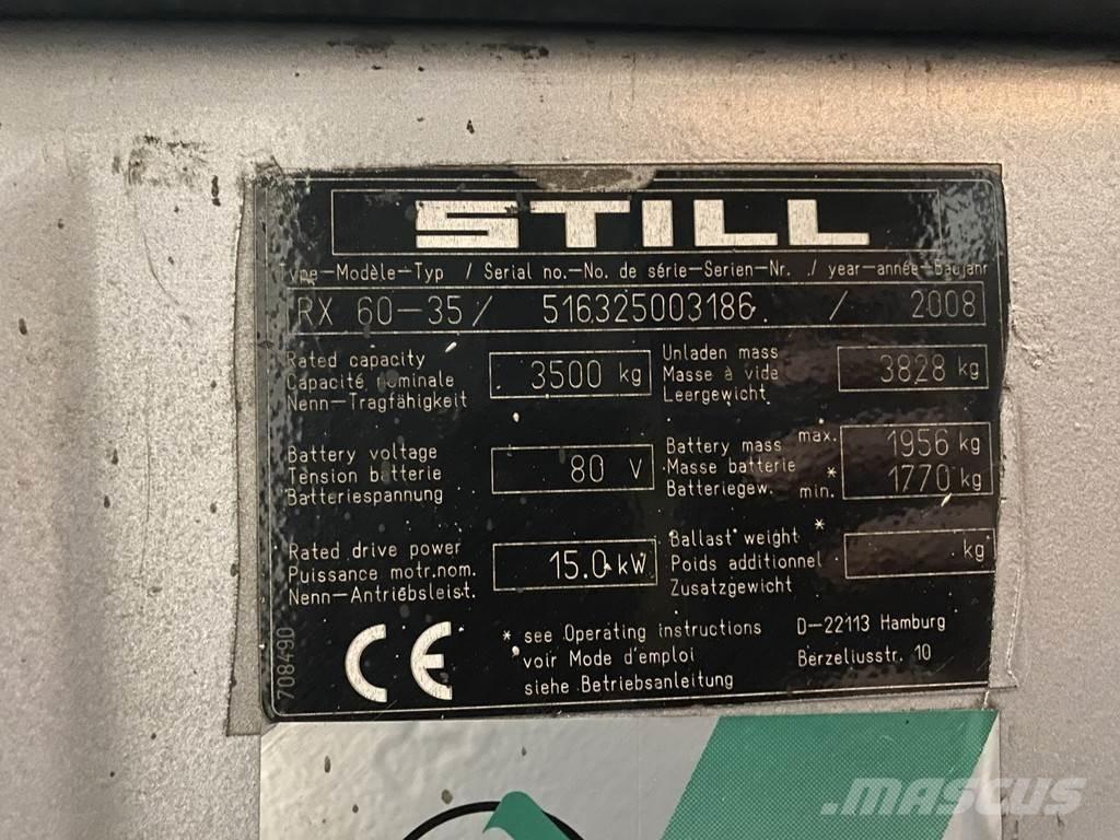 Still RX60-35 Ηλεκτρικά περονοφόρα ανυψωτικά κλαρκ