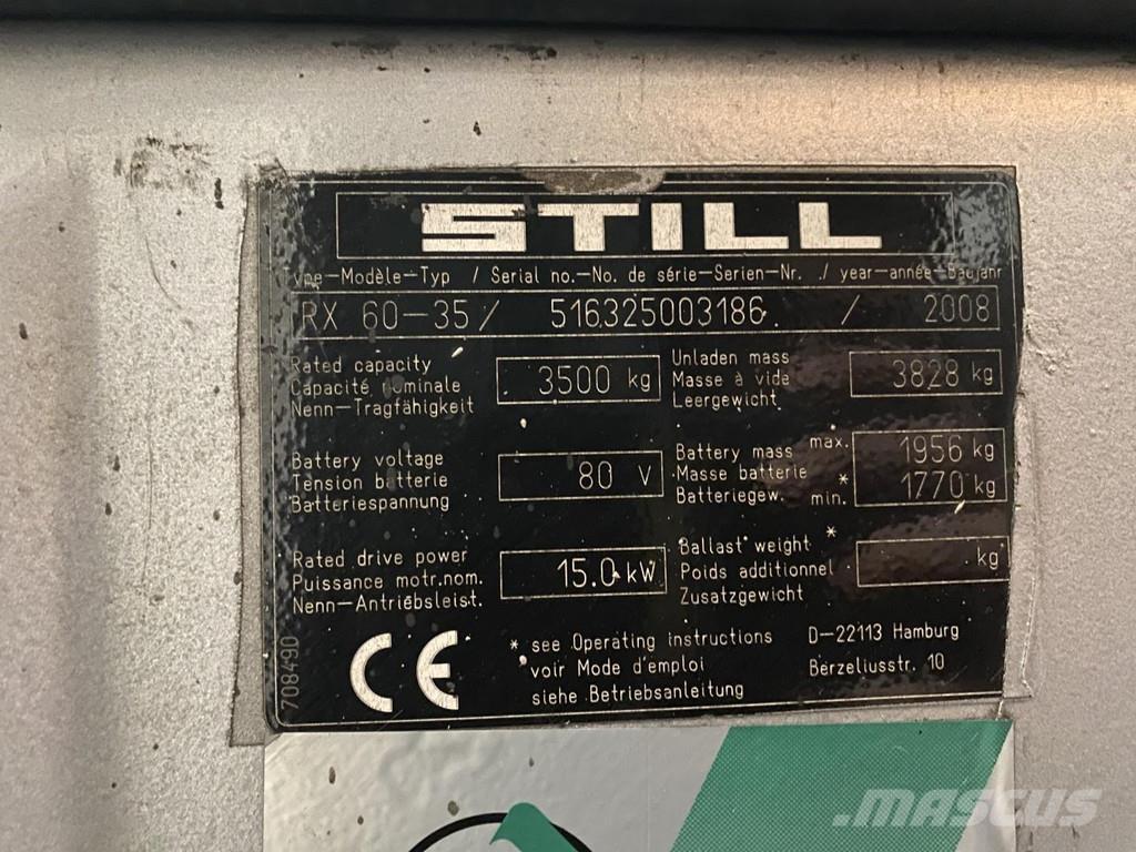 Still RX60-35 Ηλεκτρικά περονοφόρα ανυψωτικά κλαρκ