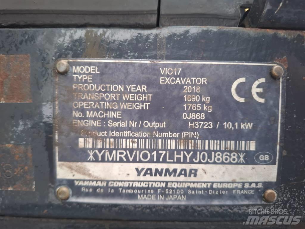 Yanmar Vio 17 Εκσκαφάκι (διαβολάκι) < 7t