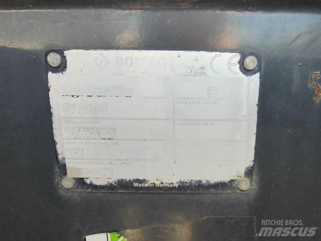 Bomag BW 211 D-50 Κύλινδροι με επίσωτρα με αέρα