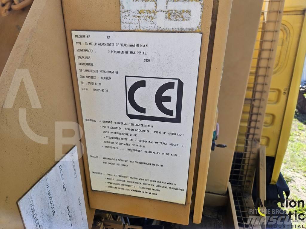 MAN M90 Εναέριες πλατφόρμες τοποθετημένες σε φορτηγό