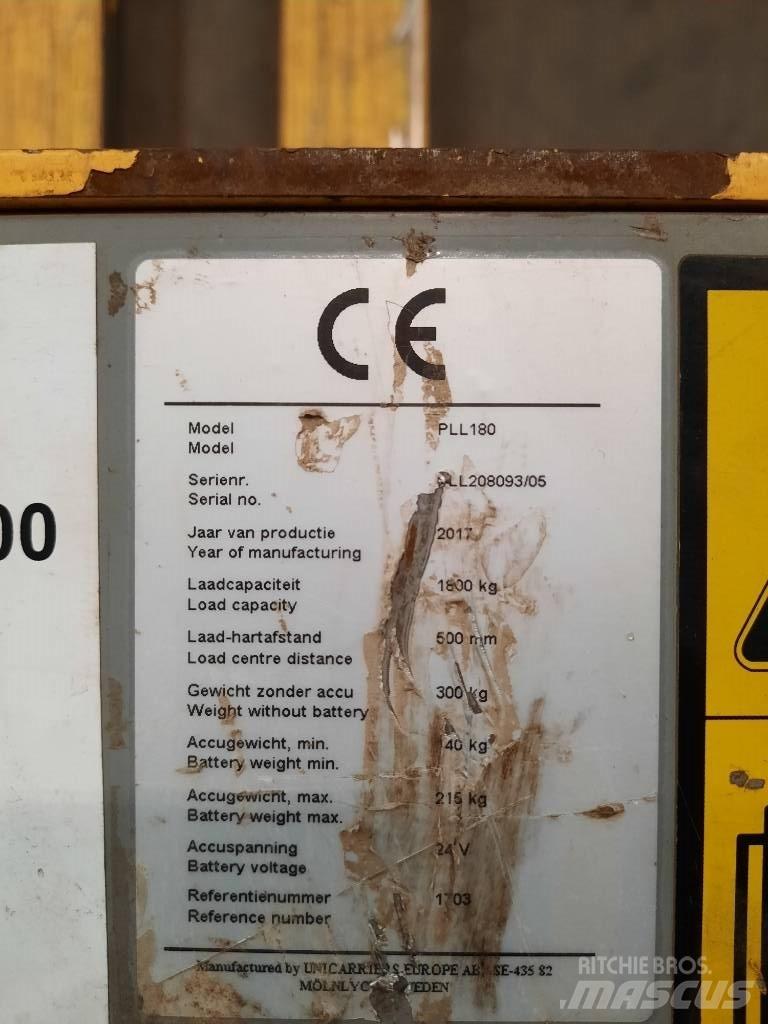 UniCarriers PLL180 Χειροκίνητο περονοφόρο ανυψωτικό