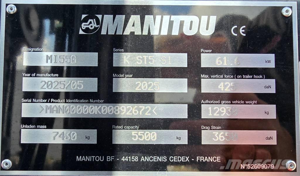 Manitou MI 55 G Περονοφόρα ανυψωτικά κλαρκ με φυσικό αέριο LPG