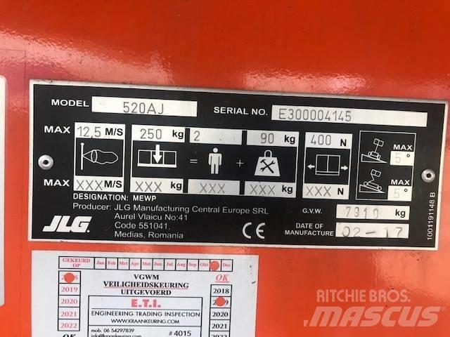 JLG 520 AJ Ανυψωτήρες με αρθρωτό βραχίονα