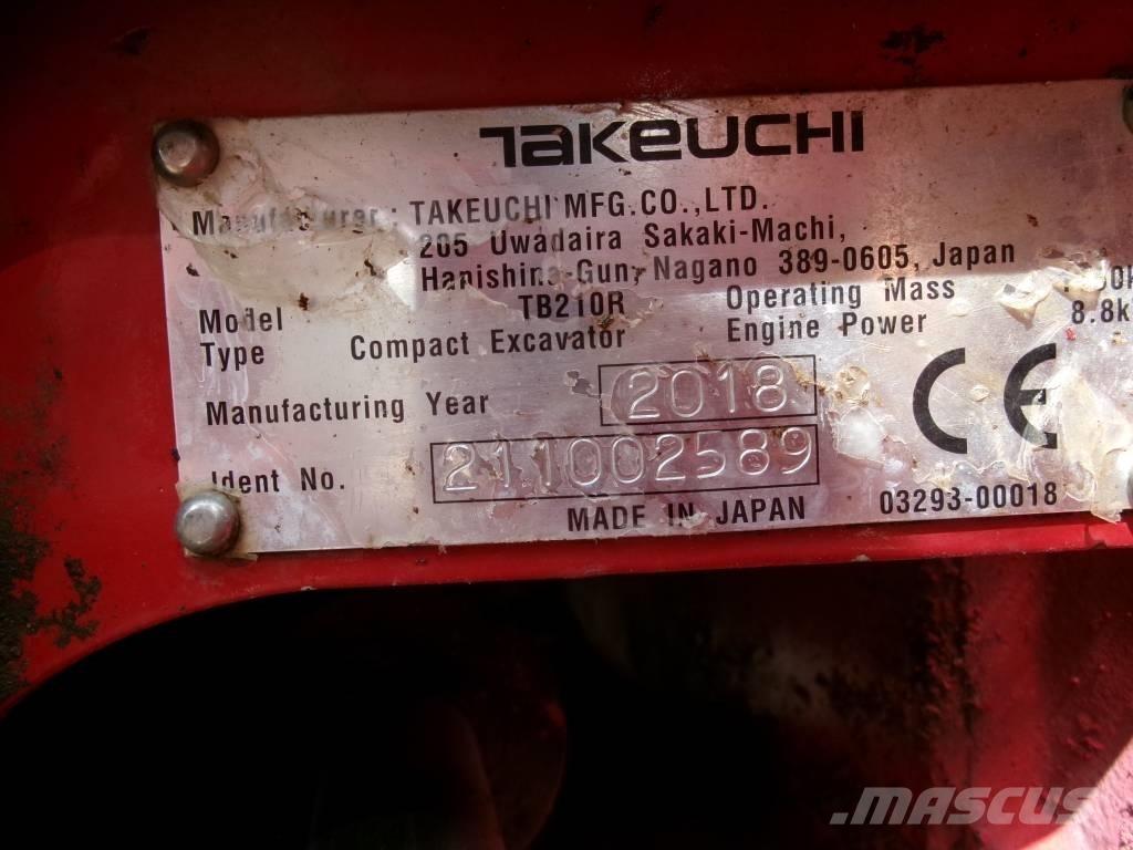 Takeuchi TB 210 R Εκσκαφάκι (διαβολάκι) < 7t