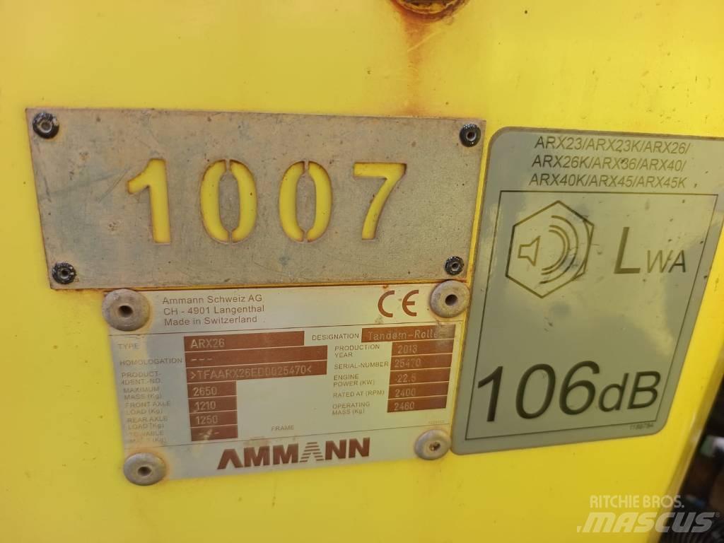 Ammann ARX 26 Οδοστρωτήρες διπλού κυλίνδρου