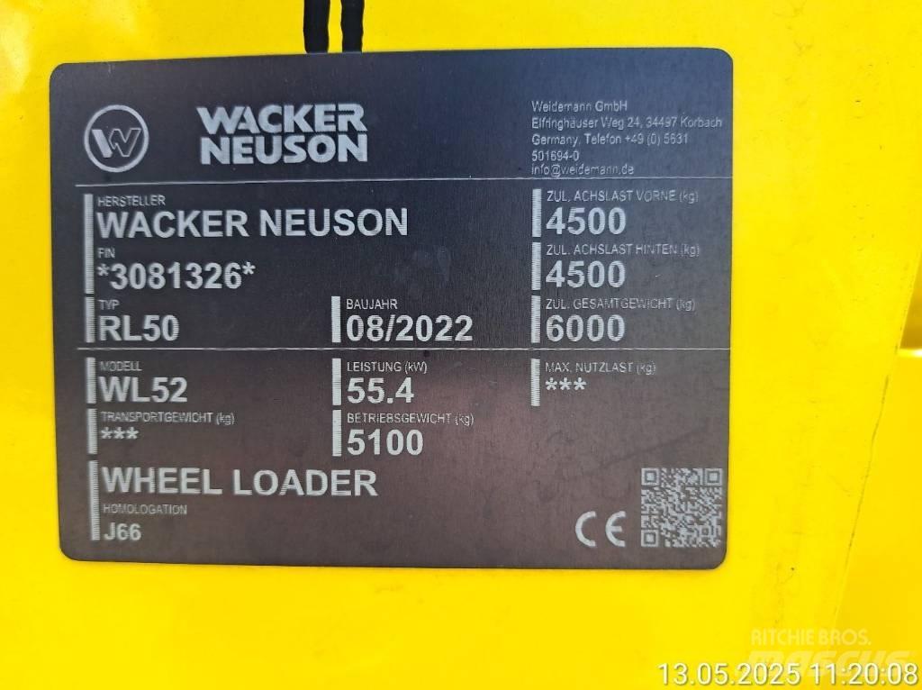 Wacker Neuson WL52 Φορτωτές με λάστιχα (Τροχοφόροι)