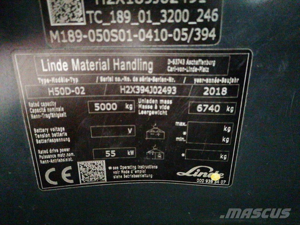 Linde H50D-02 Πετρελαιοκίνητα Κλαρκ