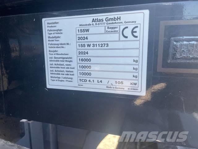 Atlas 155 W Εκσκαφείς με τροχούς - λάστιχα