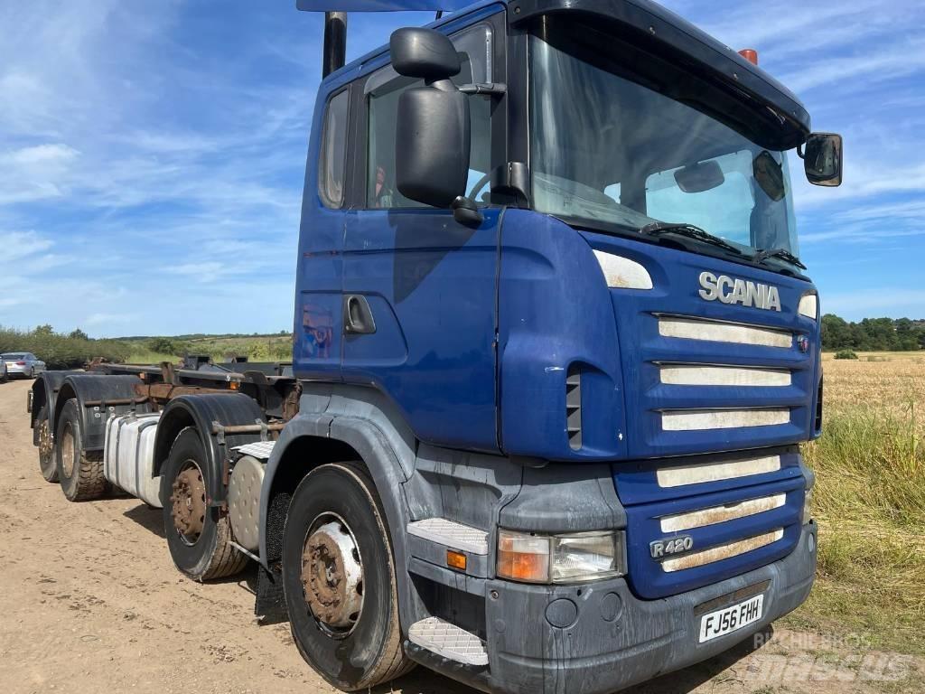 Scania R420 Φορτηγά ανατροπή με γάντζο