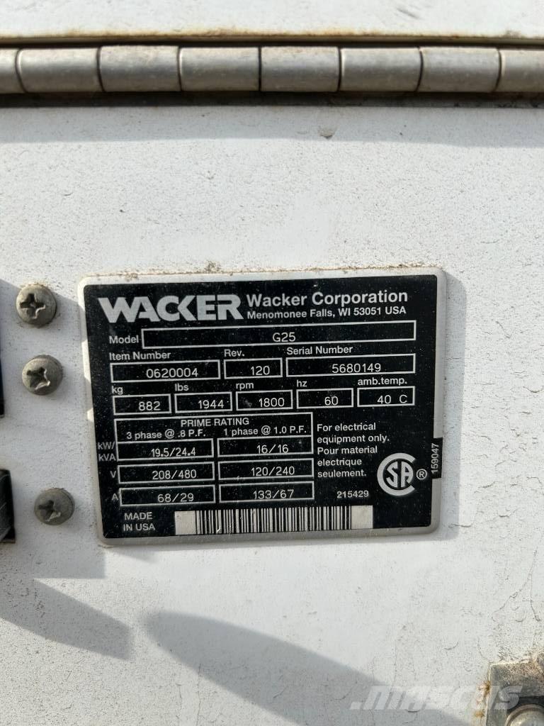 Wacker Neuson G 25 Γεννήτριες ντίζελ