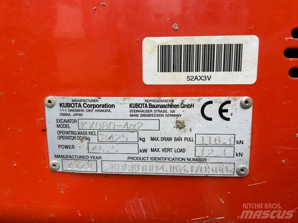 Kubota KX 080-4 Μίνι εκσκαφείς 7t - 12t