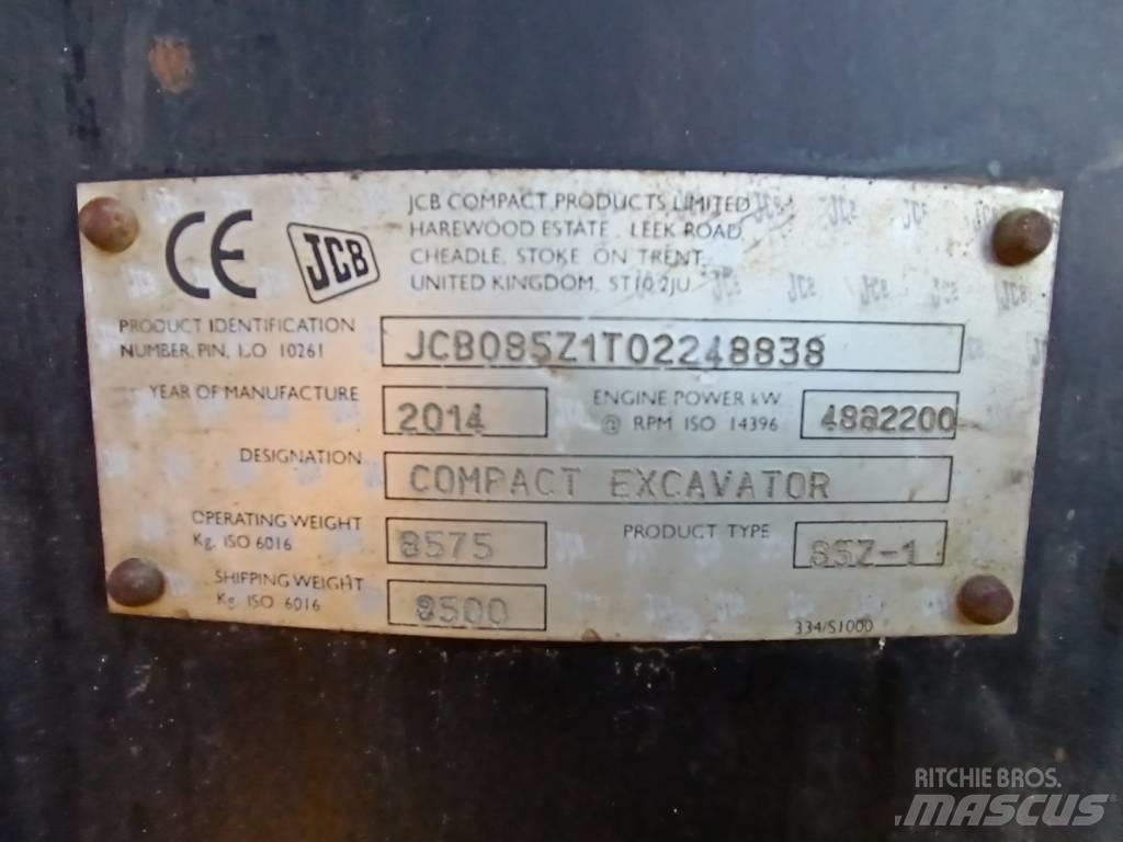 JCB 85 Z-1 Μίνι εκσκαφείς 7t - 12t