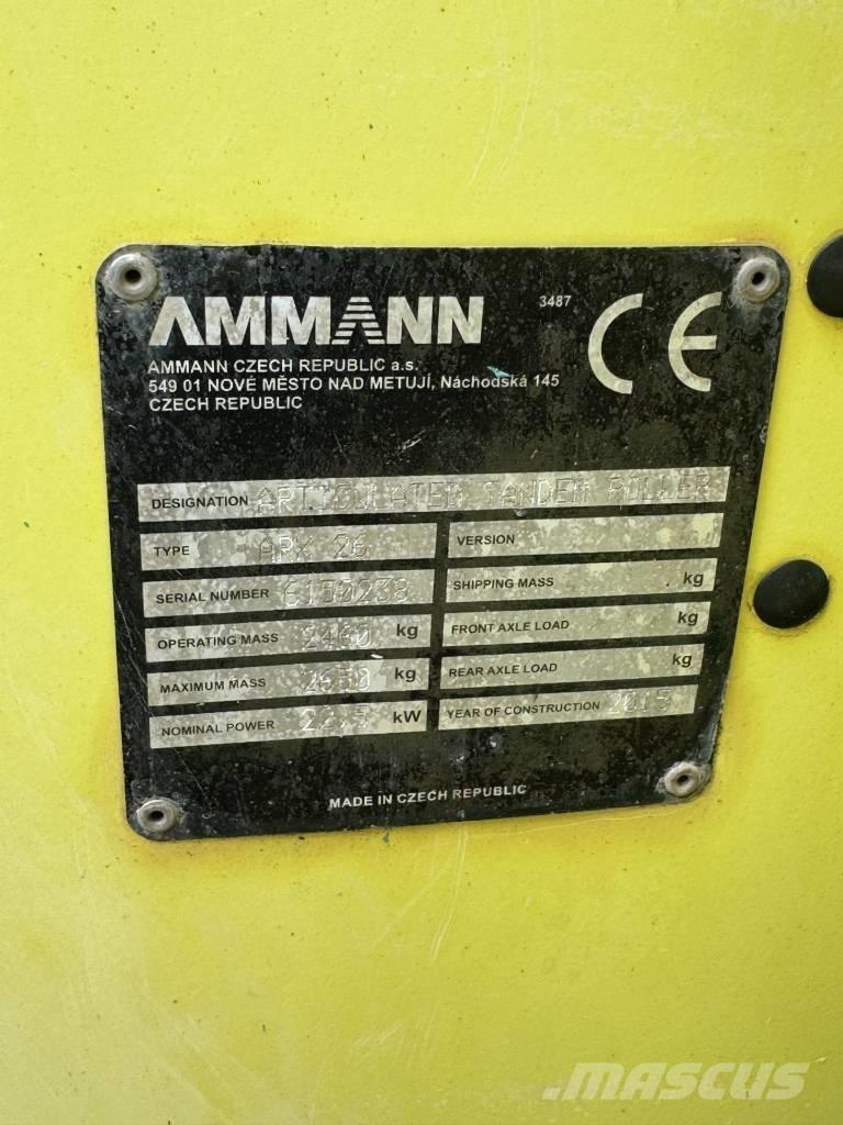 Ammann ARX 26 Οδοστρωτήρες διπλού κυλίνδρου