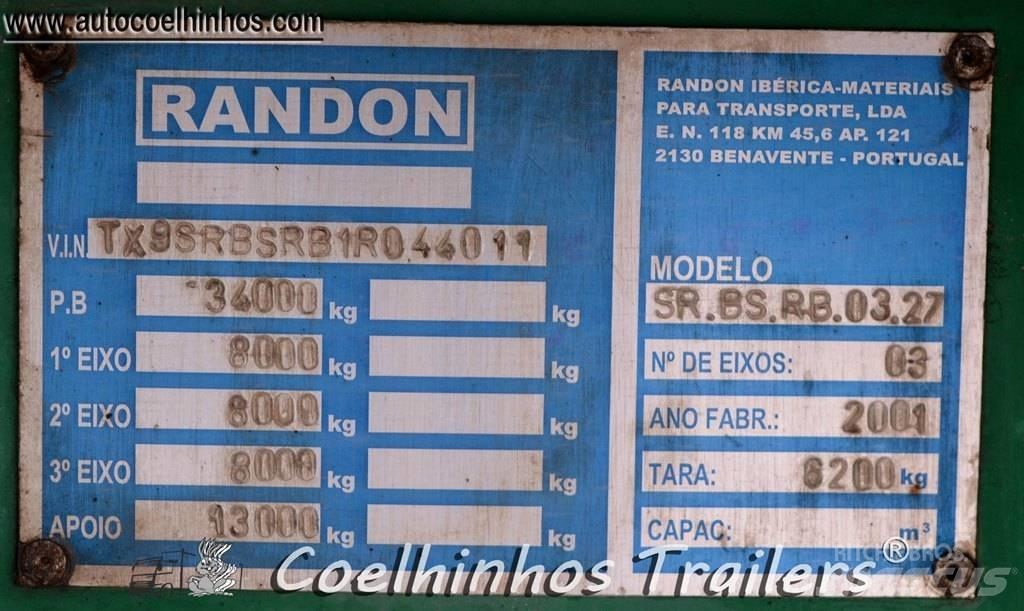  Randon SR.BS.RB0327 Επίπεδες/πλευρικώς ανοιγόμενες ημιρυμούλκες
