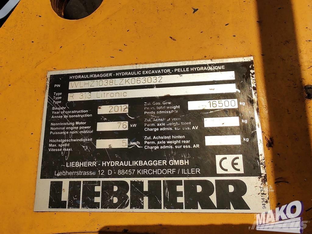 Liebherr R 313 Εκσκαφείς με ερπύστριες