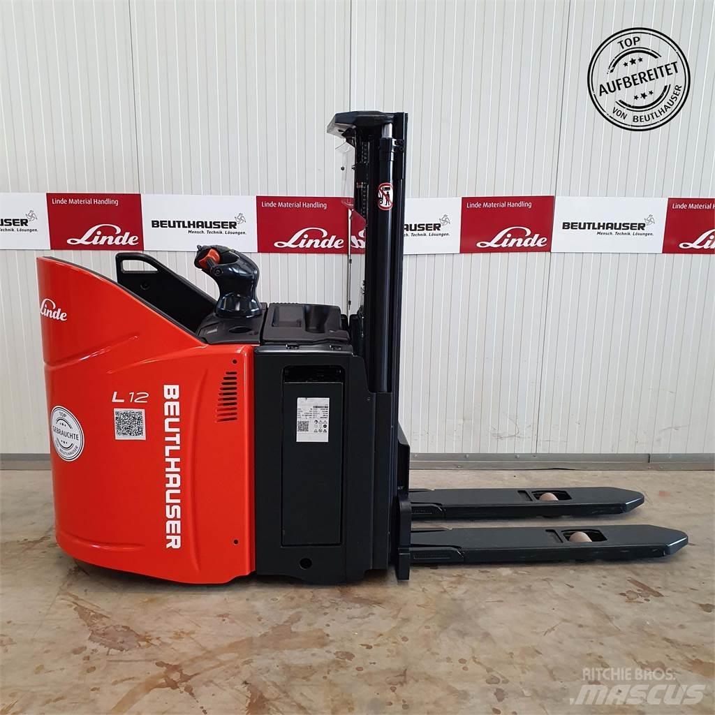Linde L12SP Παλετοφόρα πεζού χειριστή με ιστό