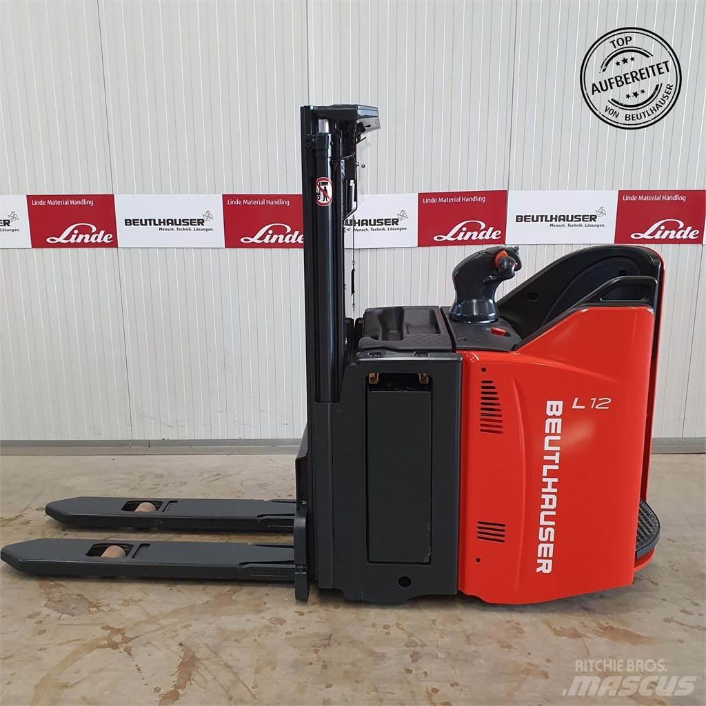 Linde L12SP Παλετοφόρα πεζού χειριστή με ιστό