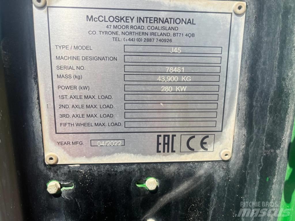 McCloskey J45 Κινητοί σπαστήρες