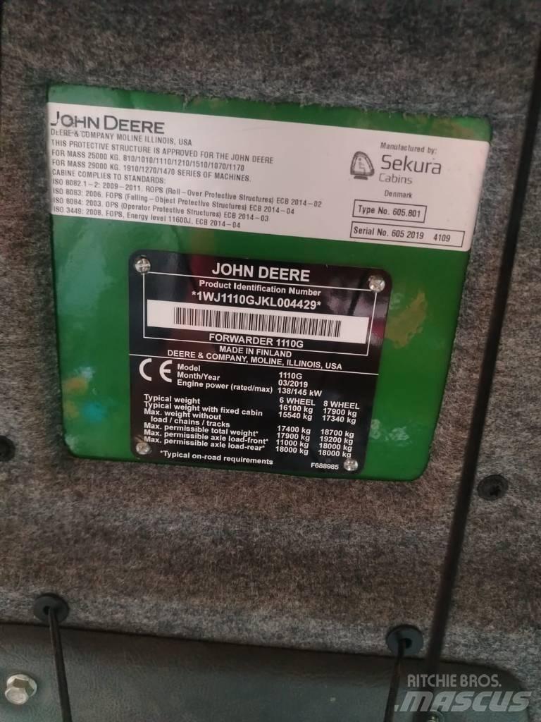 John Deere 1110 Μεταφορείς ξυλείας