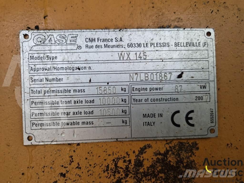CASE WX 145 Εκσκαφείς με τροχούς - λάστιχα
