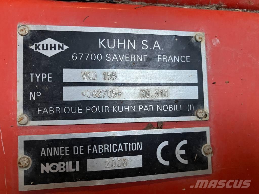 Kuhn VKD 155 Χορτοκοπτικά και κορυφολόγοι βοσκοτόπων