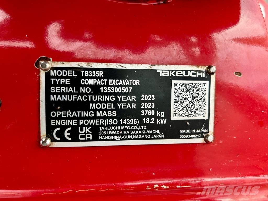 Takeuchi TB 335R V3 Εκσκαφάκι (διαβολάκι) < 7t