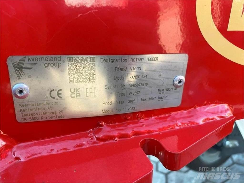 Vicon FANEX 524 Τσουγκράνες και χορτοξηραντικές μηχανές