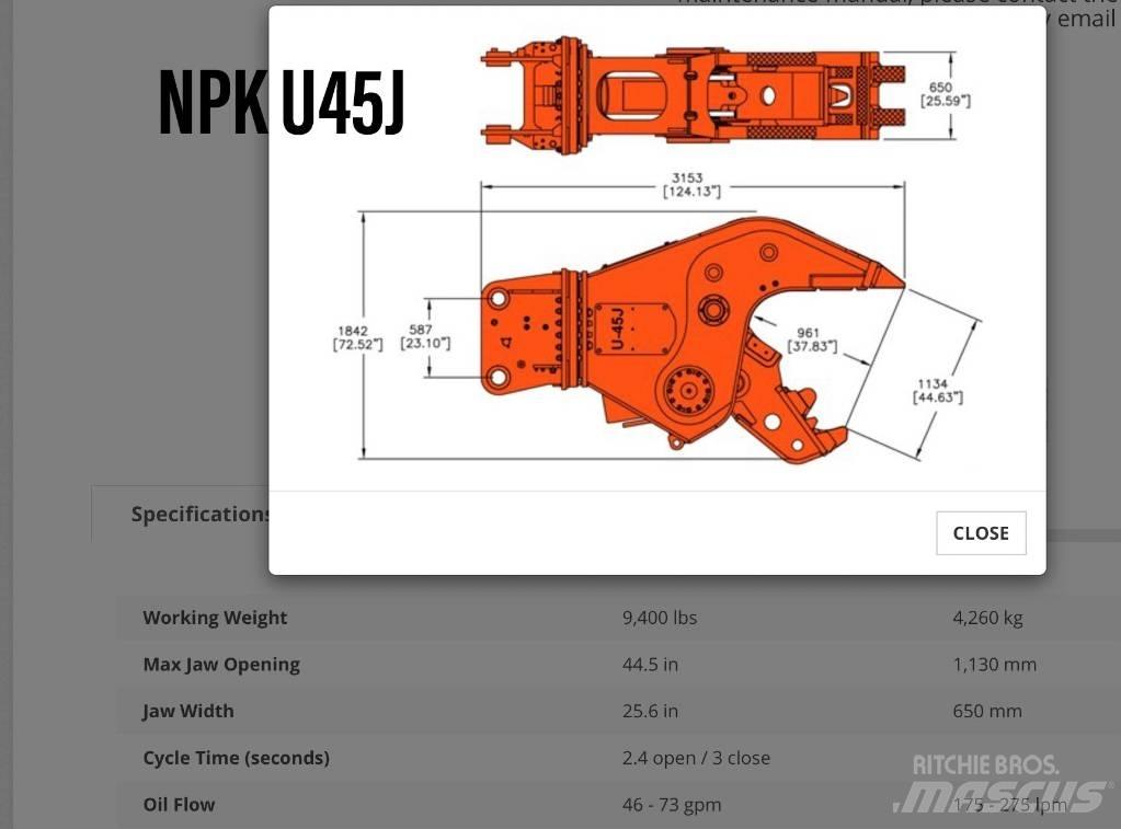 NPK U 45 JR Άλλα εξαρτήματα