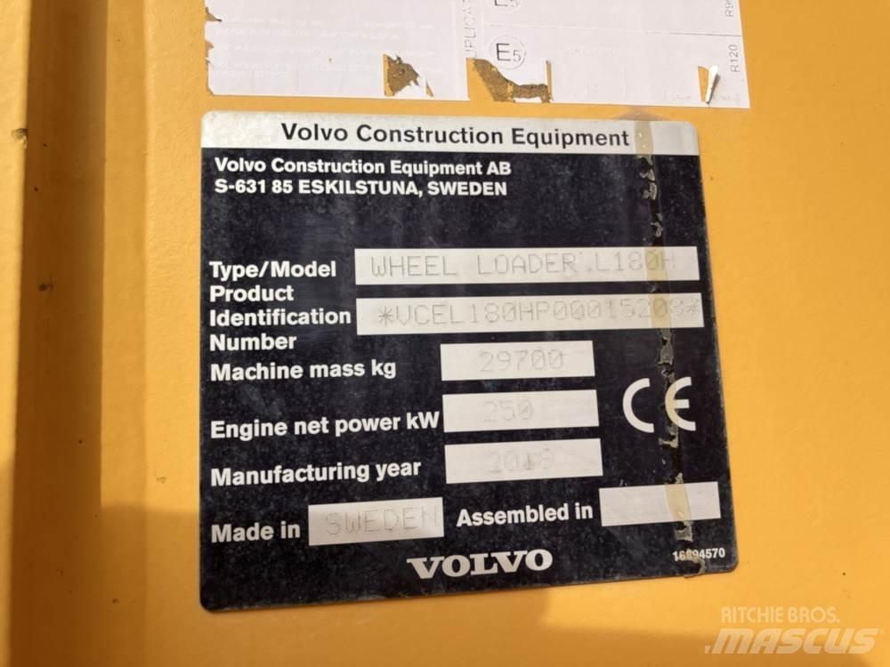 Volvo L180H Φορτωτές με λάστιχα (Τροχοφόροι)