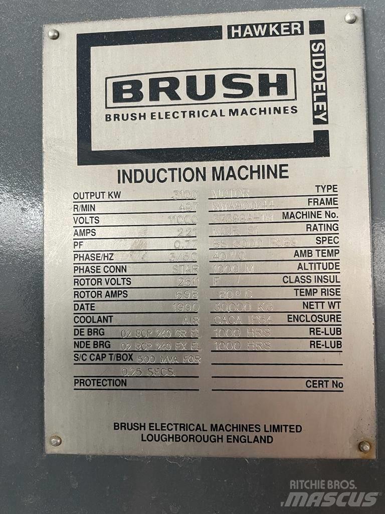  Brush 3100kW Motor Ανταλλακτικά εξοπλισμού αποβλήτων/ανακύκλωσης και λατομείων