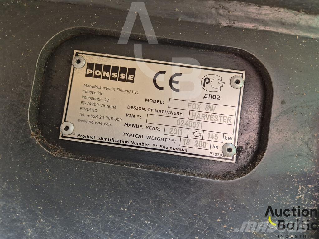 Ponsse Fox 8W Θεριζοαλωνιστικές μηχανές