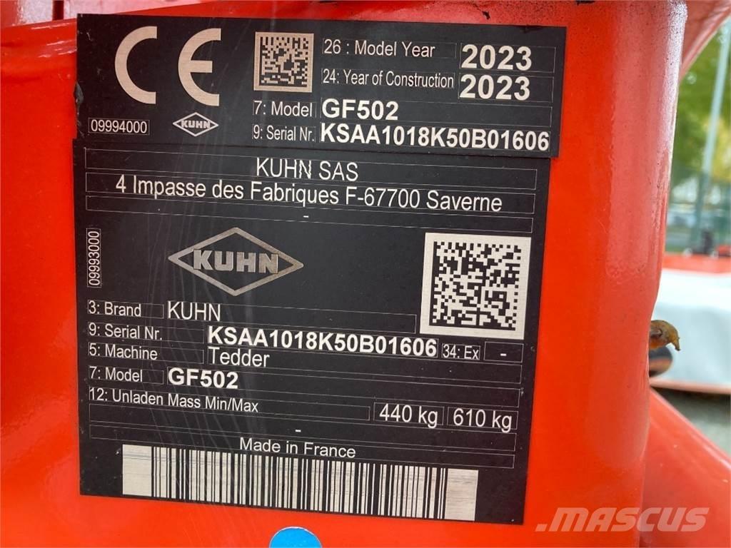 Kuhn GF 502 Τσουγκράνες και χορτοξηραντικές μηχανές