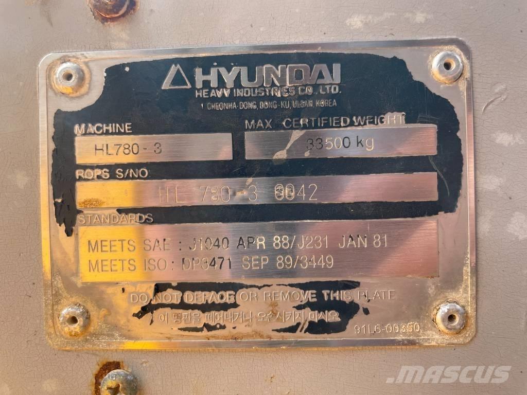 Hyundai HL 780-3 A Φορτωτές με λάστιχα (Τροχοφόροι)