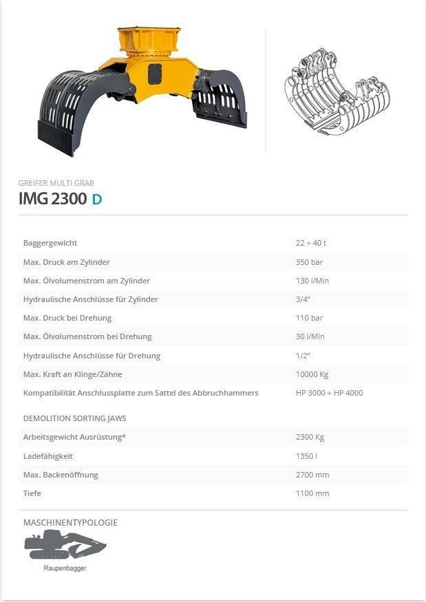 Indeco IMG 2300 Αρπάγες