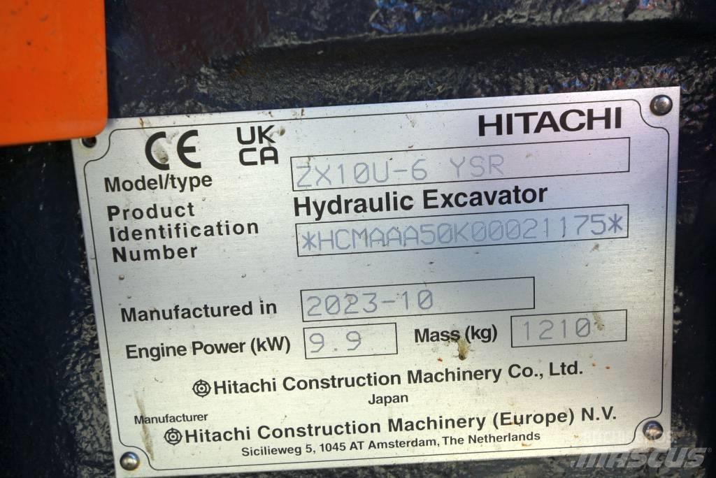 Hitachi ZX 10U-6 Εκσκαφάκι (διαβολάκι) < 7t