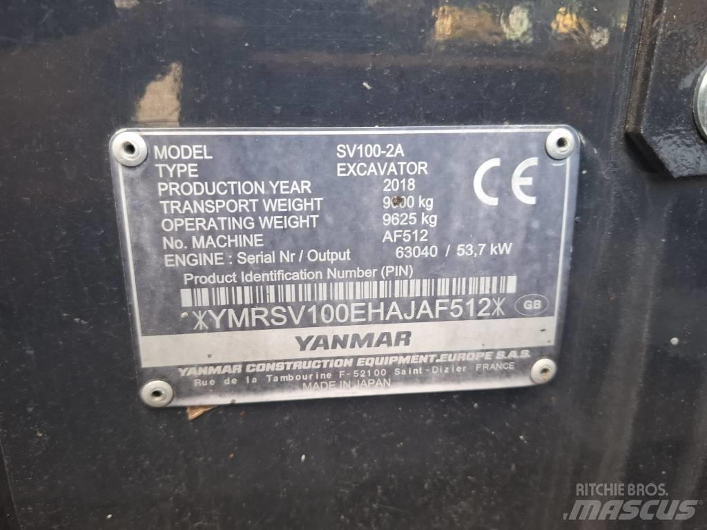 Yanmar SV 100-2A Μίνι εκσκαφείς 7t - 12t