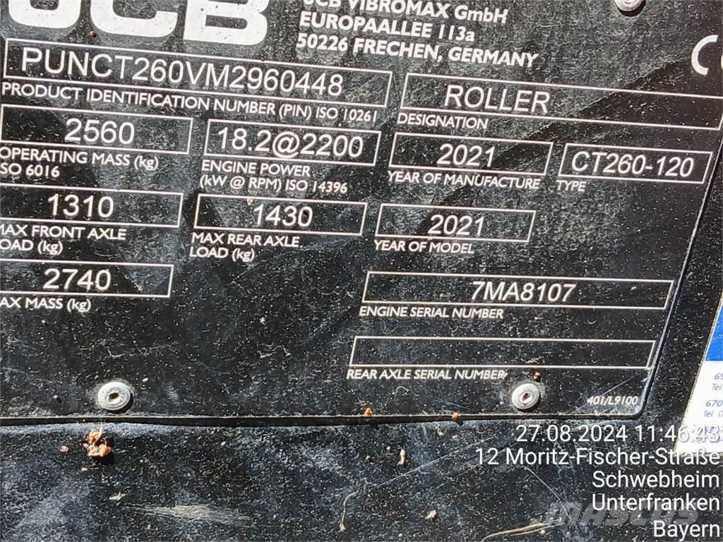 JCB CT260-120 Οδοστρωτήρες