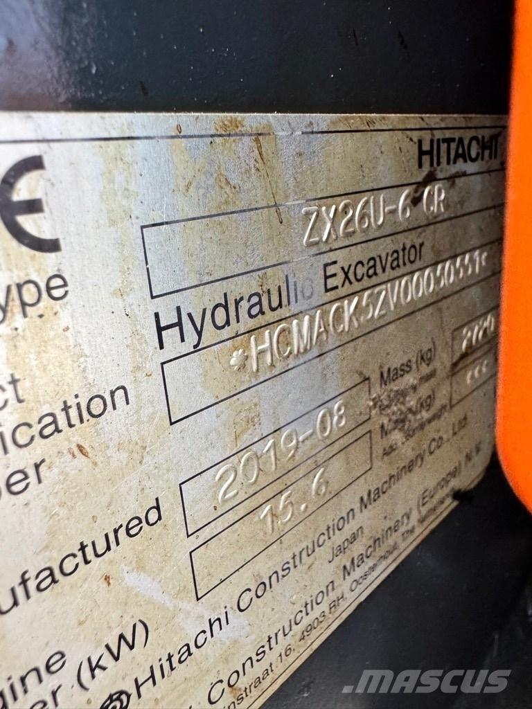 Hitachi 26U-6 CR Εκσκαφάκι (διαβολάκι) < 7t