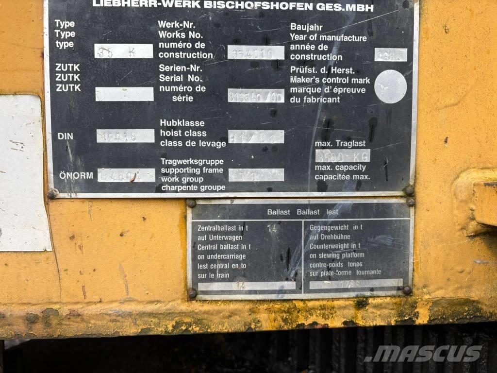 Liebherr 35 K Πυργογερανοί