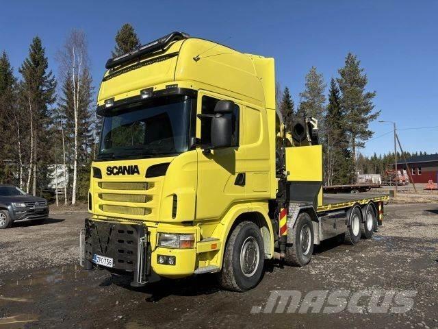 Scania R164G 8*4 Φορτηγά με Γερανό