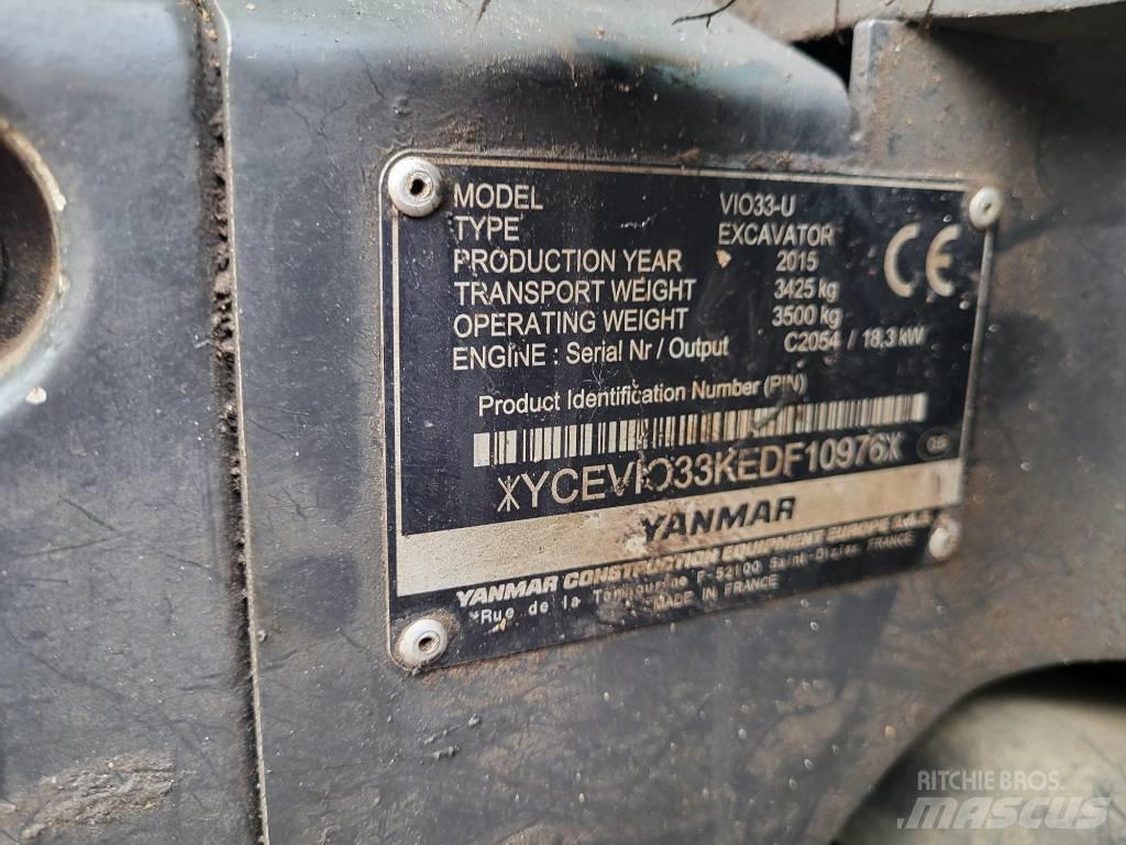Yanmar Vio 33 U Εκσκαφάκι (διαβολάκι) < 7t