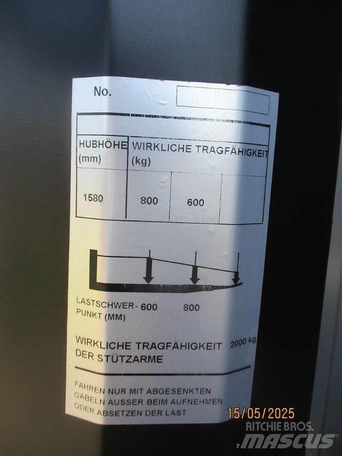 BT SWE 080L Παλετοφόρα πεζού χειριστή με ιστό