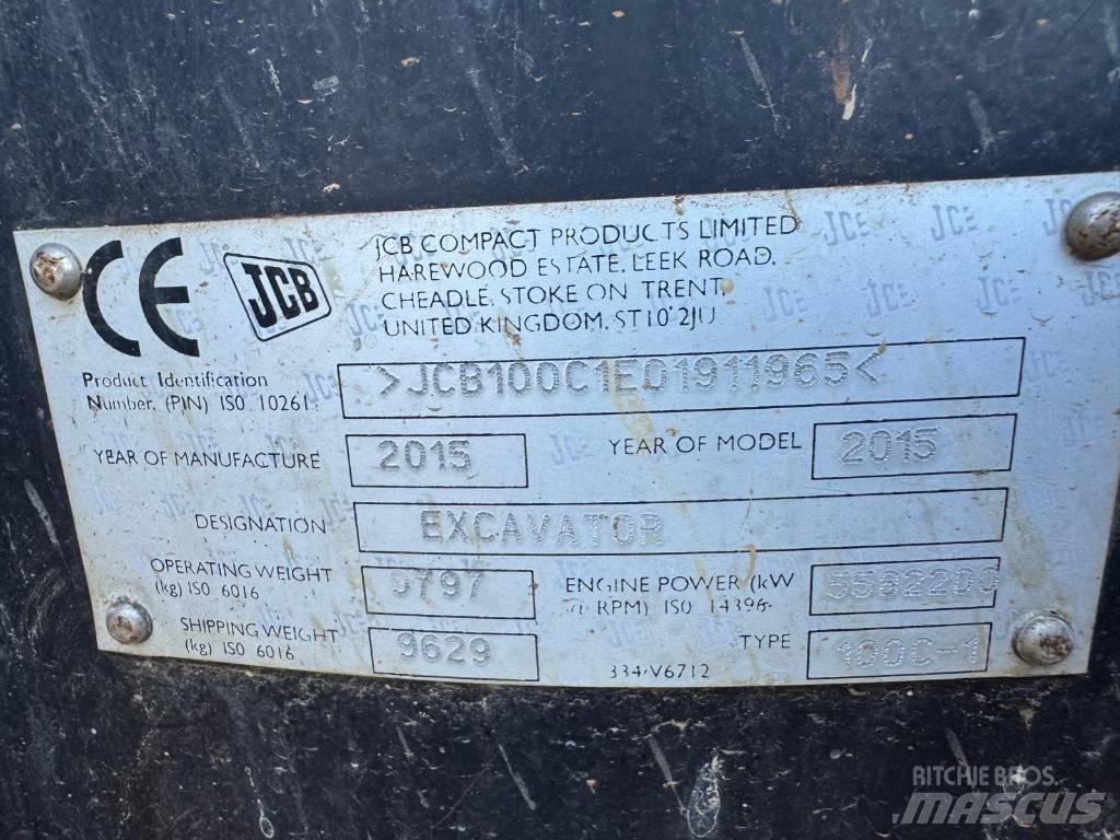 JCB 100 C-1 Μίνι εκσκαφείς 7t - 12t