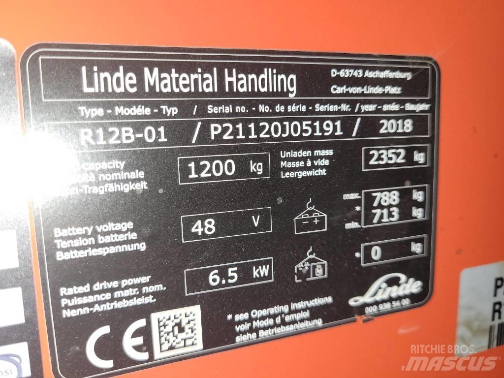Linde R12B-01 Ανυψωτικά στενών δρόμων